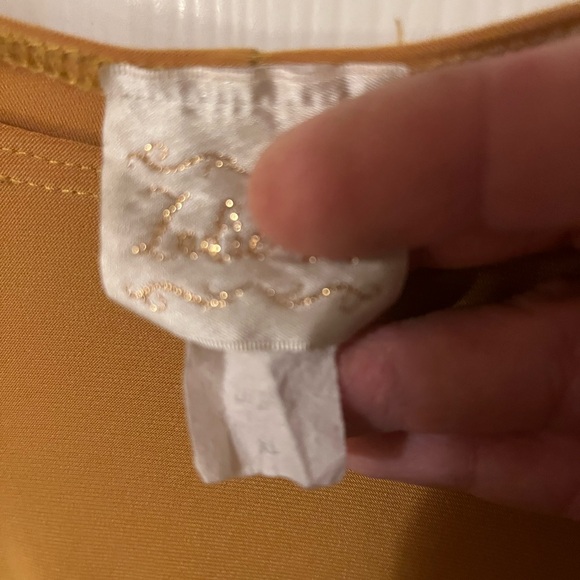 Zadie B’s Mustard Yellow Layering Top - Picture 2 of 3